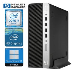 HP 600 G5 SFF i7-9700 8GB 128SSD M.2 NVME+1TB WIN11Pro цена и информация | Стационарные компьютеры | 220.lv