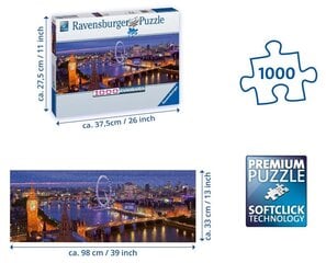 puzzle ravensburger londonas nakts, 1000 det. cena un informācija | Puzles, 3D puzles | 220.lv