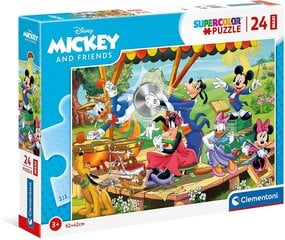 puzzle clementoni mickey and friends 24218, 24 det. cena un informācija | Puzles, 3D puzles | 220.lv