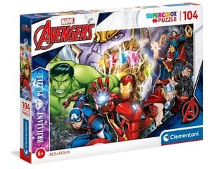 diamond puzzle clementoni marvel avengers 104 gabaliņi 20181 cena un informācija | Puzles, 3D puzles | 220.lv