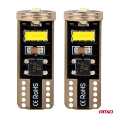 LED spuldzes canbus T10e W5W 3*2055 SMD balts 12/24V cena un informācija | Auto spuldzes | 220.lv