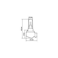 Halo Led H11 36Вт PGJ19-2 1 шт. цена и информация | Автомобильные лампочки | 220.lv