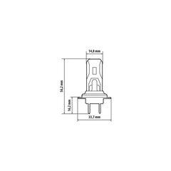 Halo Led H7 22W PX26d 2 gab cena un informācija | Auto spuldzes | 220.lv