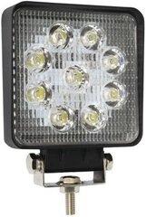 Darba gaisma 6 LED, 106*106*32mm, 9-60V, 27W cena un informācija | Velo lukturi un atstarotāji | 220.lv