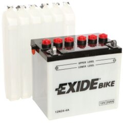 12V 24Ah 12N24-4A 184x124x175+- Exide cena un informācija | Moto akumulatori | 220.lv