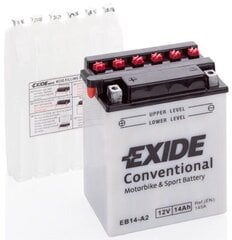 12V 14Ah YB14-A2 134x89x166+- Exide cena un informācija | Moto akumulatori | 220.lv