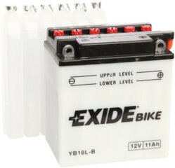 12V 11Ah YB10L-B 135x90x145-+ Exide цена и информация | Мото аккумуляторы | 220.lv