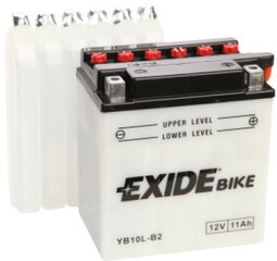 12V 11Ah YB10L-B2 135x90x145-+ Exide цена и информация | Мото аккумуляторы | 220.lv