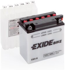 12V 9Ah YB9B 135x75x139+- Exide cena un informācija | Moto akumulatori | 220.lv