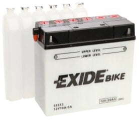 12V 19Ah 12Y16A-3A 185x81x170-+ Exide cena un informācija | Moto akumulatori | 220.lv