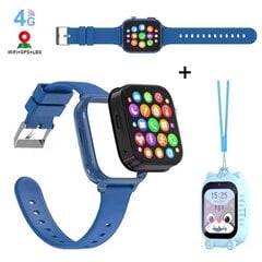 Happyjoe QSmart Blue viedpulkstenis bērniem, 4G, video zvans + divas aproces cena un informācija | Viedpulksteņi (smartwatch) | 220.lv