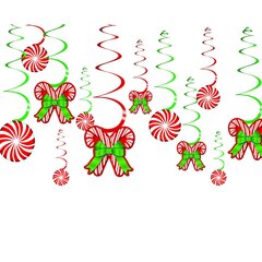 Dekorācija 'Swirl Candy Cane' 61cm, 12gab iepakojumā cena un informācija | Svētku dekorācijas | 220.lv