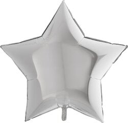 Star Metallic Sudraba balons cena un informācija | Baloni | 220.lv