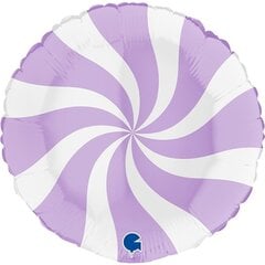 Candy Swirl balti ceriņu balons cena un informācija | Baloni | 220.lv