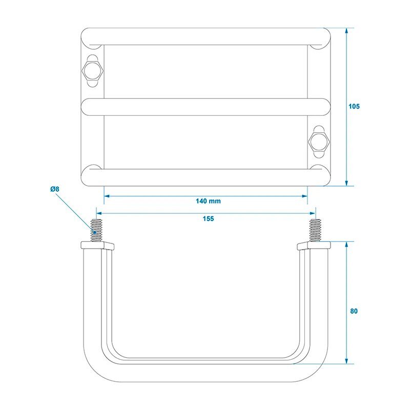 Piekabes ugunsdrošība 140x105x80mm цена и информация | Piekabes un to piederumi | 220.lv