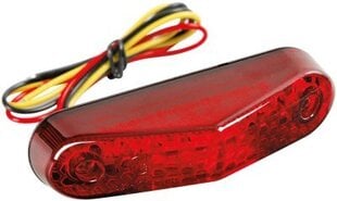 Motocikla aizmugurējais lukturis 9 led, 12V cena un informācija | Moto piederumi | 220.lv