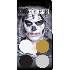 Sejas maska ​​Gothic Skull, komplekts ar 4 krāsu otu cena un informācija | Karnevāla tērpi, maskas | 220.lv