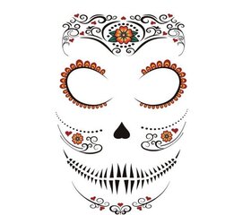 Tetovēta seja Catrina cena un informācija | Karnevāla tērpi, maskas | 220.lv