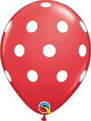 Lateksa komplekts 'Big Polka Dots Red' (6 gab.) cena un informācija | Baloni | 220.lv