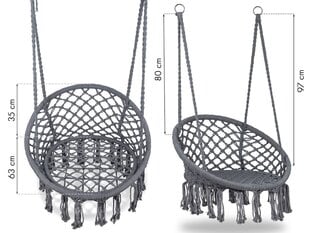 Садовые качели в стиле бохо - подвесное кресло цена и информация | Гамаки | 220.lv