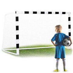 Futbola vārti 300 x 200 x 120 cm NS-465 melnbalti cena un informācija | Futbola vārti un tīkls | 220.lv