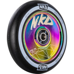 Riepiņas - NKD Metal Pro Scooter Wheel 100mm Rainbow cena un informācija | Skrejriteņi | 220.lv