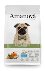 Amanova Puppy Digestive Divine Rabbit jauniem kucēniem ar truša gaļu, 2 kg cena un informācija | Sausā barība suņiem | 220.lv