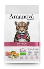 Amanova Adult Cat Salmon Deluxe pieaugušiem kaķiem ar lasi, 1,5 kg cena un informācija | Sausā barība kaķiem | 220.lv