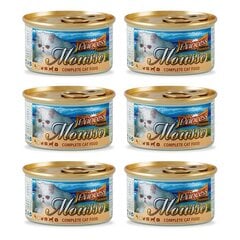 Mitrā barība kaķiem Princess Premium Mousse Chicken&Turkey, 6 x 85 g cena un informācija | Konservi kaķiem | 220.lv