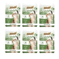 Princess Lifestyle Chunks Lamb, mitrā barība kaķiem, 6 x 100 g cena un informācija | Konservi kaķiem | 220.lv