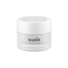 Nomierinošs krēms jutīgai sejas ādai Babor Skinovage Calming Cream Rich, 50 ml cena un informācija | Sejas krēmi | 220.lv