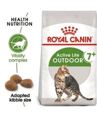 Royal Canin Outdoor 7+ vecākiem ārā dzīvojošiem kaķiem, 10 kg cena un informācija | Sausā barība kaķiem | 220.lv