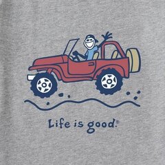 Женская футболка Life Is Good T-Shirt - Comfort and Style Grey размер XL цена и информация | Женские футболки | 220.lv