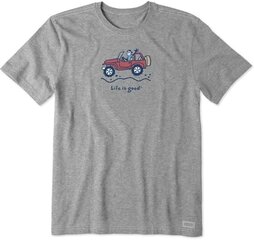 Женская футболка Life Is Good T-Shirt - Comfort and Style Grey размер XL цена и информация | Женские футболки | 220.lv