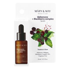 Mary&amp;May Idebenone+Blackberry Complex Serum 10ml - MINI SIZE Nostiprinošs sejas serums цена и информация | Сыворотки для лица, масла | 220.lv