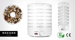 Mozano Food Dehydrator, 500 W, 6 atvilktnes cena un informācija | Augļu žāvētāji | 220.lv