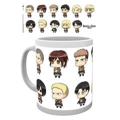 Attack on Titan - Mug 320 ml All Chibis cena un informācija | Datorspēļu suvenīri | 220.lv