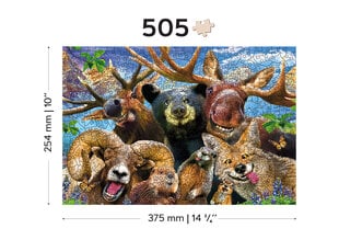 Koka puzle Wooden Puzzle Into the Woods – 505 pcs cena un informācija | Puzles, 3D puzles | 220.lv