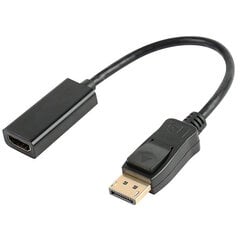 iLike HD8 Hdmi (Type A) гнездо на Display Port папа адаптер кабель 1080P (Full HD) 25cm Черный (OEM) цена и информация | Адаптеры и USB разветвители | 220.lv