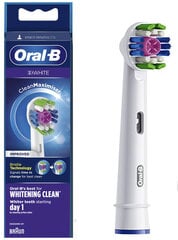 Izsmalcināts Oral-B 3D White Braun uzgalis – Perfekts smaidam! cena un informācija | Uzgaļi elektriskajām zobu birstēm | 220.lv