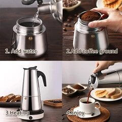 Kafijas automāts Latte, Moka kafijai uz plīts. cena un informācija | Kafijas automāti | 220.lv