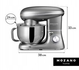 Virtuves kombains Mozano Kitchen Machine, 2300W, sudrabs цена и информация | Кухонные комбайны | 220.lv