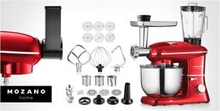 Virtuves kombains Mozano Kitchen Assistant, 2300W, sarkans цена и информация | Кухонный комбайн | 220.lv