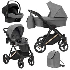 Universālie ratiņi Lazzio Premium Kunert 3in1 Grey цена и информация | Коляски | 220.lv