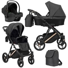 Universālie ratiņi Lazzio Premium Kunert 3in1, Black ECO цена и информация | Коляски | 220.lv