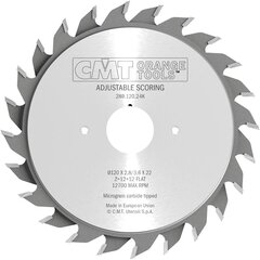 CMT Salokāmās apakšgriešanas mašīnas 120x20x12+12Z / 2,8 - 3,6 mm cena un informācija | Zāģi, ripzāģi | 220.lv