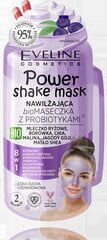 Biomaska ar probiotiķiem, mitrinoša Eveline Cosmetics Power Shake, 10ml cena un informācija | Sejas maskas, acu maskas | 220.lv