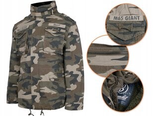 Militārā jaka, Brandit, M65 Giant 3in1, Woodland цена и информация | Мужские куртки | 220.lv