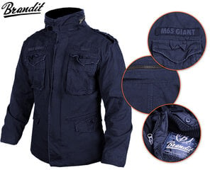 Militārā jaka, Brandit, M65 Giant 3in1, Navy цена и информация | Мужские куртки | 220.lv