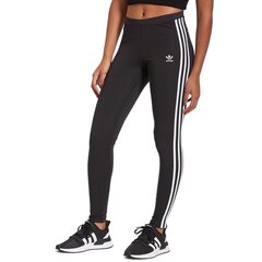 Adidas Originals sieviešu legingi melni 3 Stripes Tight H09426 цена и информация | Женские брюки | 220.lv